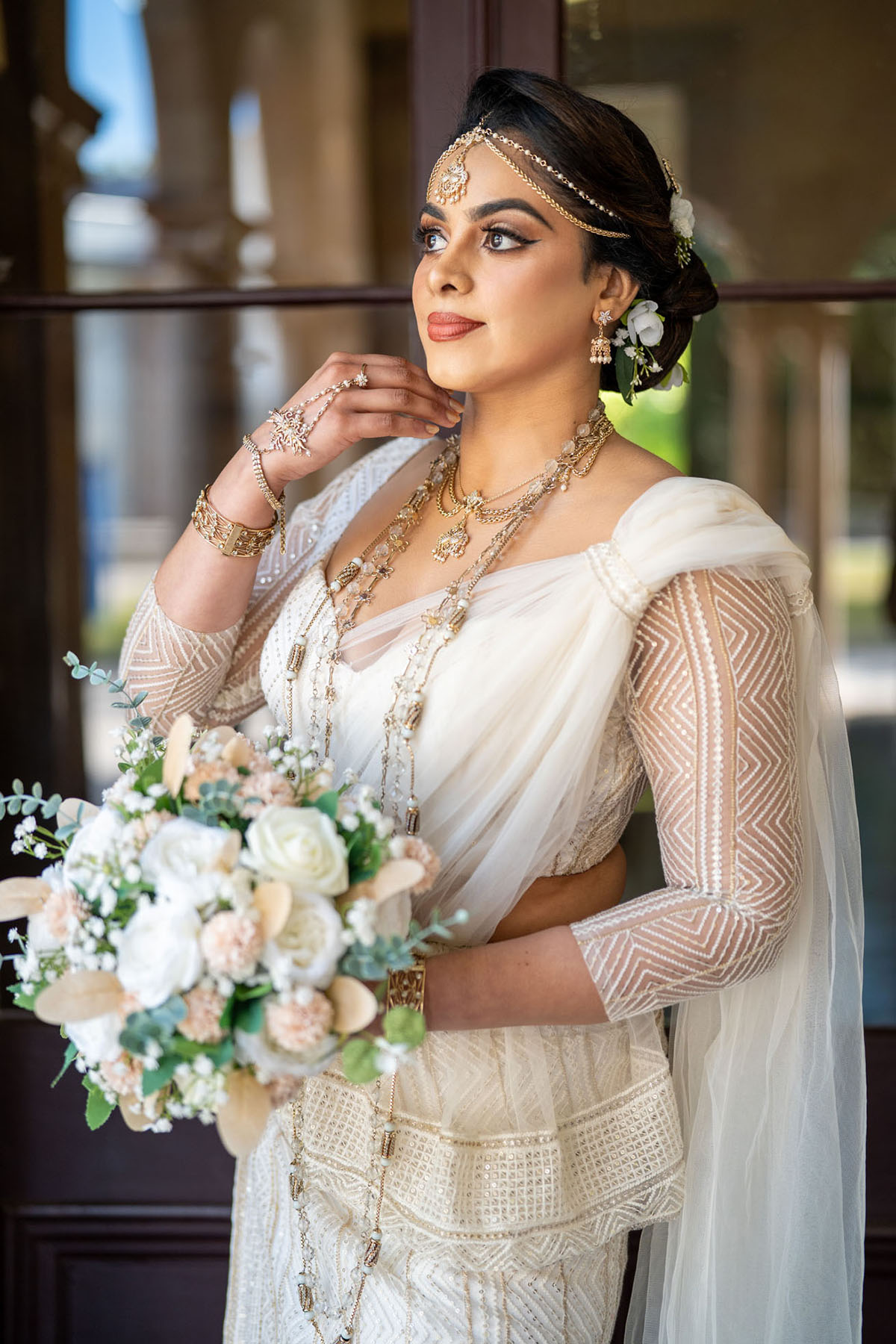 Bridal Hair, make up & Saree draping
